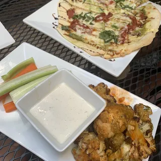 Bev's Cauliflower Buffalo Wings Plate