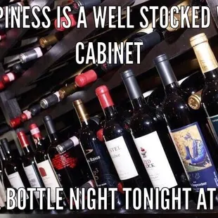 Retail prices on all bottles, every Monday!
