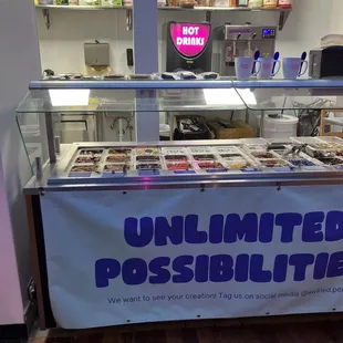 Self help topping bar