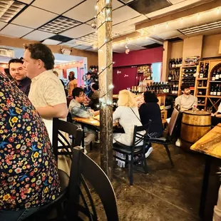 people sitting at tables