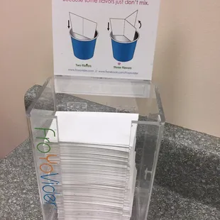 Cup dividers!