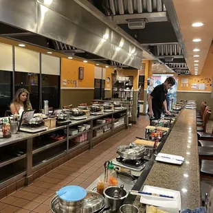 sushi and sashimi, interior