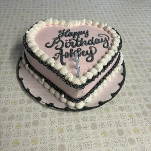 The cake that he was given.