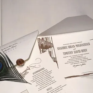 Our wedding invitations