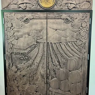 the entrance to the winery
