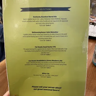 Menu March 2022