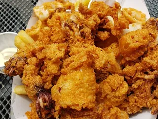 Fisherman's Wharf  Chowder and Crab Sidewalk Stands