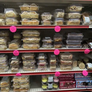 a variety of baked goods