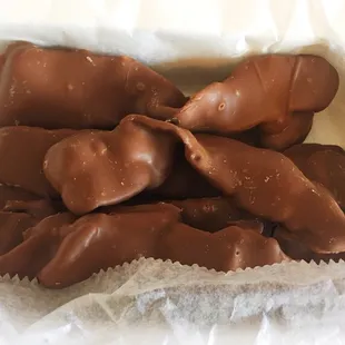 The way to my heart is getting me chocolate covered bacon from Swiss Maid fudge!