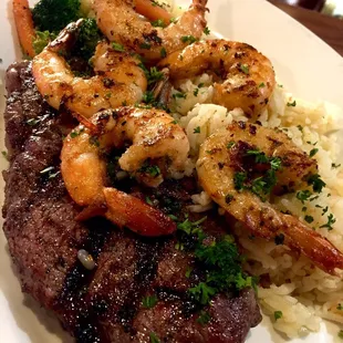 Steak n Shrimp Special (Fridays). $23ish.