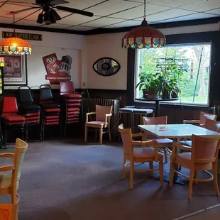 the dining area