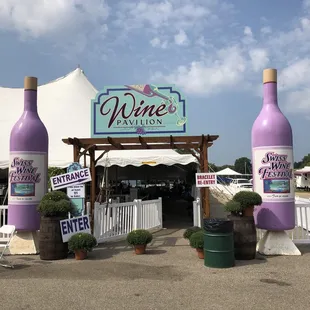 Entrance to the wine pavilion
