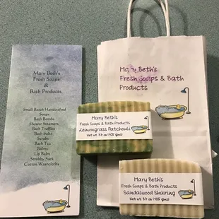 I love homemade soap! Great also for washing your hair or beard or shaving your legs.