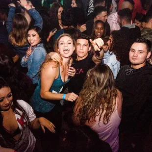 a group of people dancing