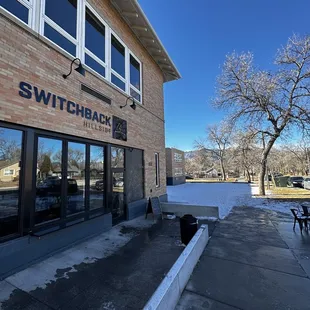 Outside of Switchback Coffee at Hillside