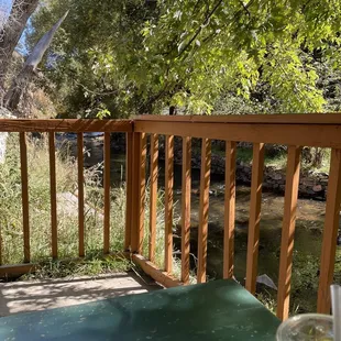View from my seat on the patio. Sorry, too lazy to stand up! Lol!