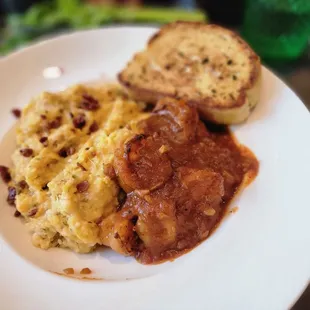 Blackened Shrimp and grits