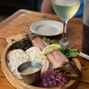 Smoked trout appetizer