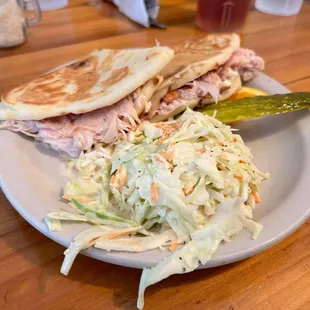 Turkey with slaw