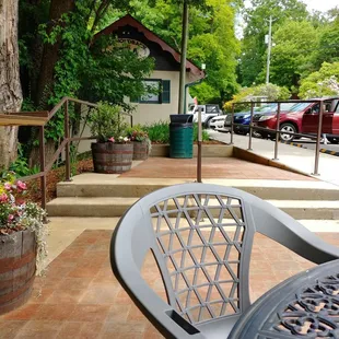 Sitting outside imagining we're in Switzerland