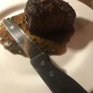 Excellent steak, perfectly cooked medium rare