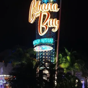 Outside - the hotel sign