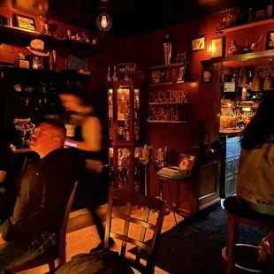 a man sitting at a bar