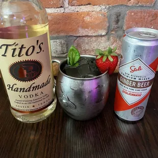 Strawberry Basil Mule