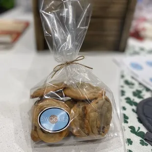 Fresh baked cookies delivered to your door.