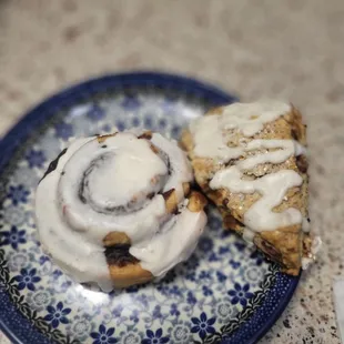 Delicious cinnamon rolls and scones!