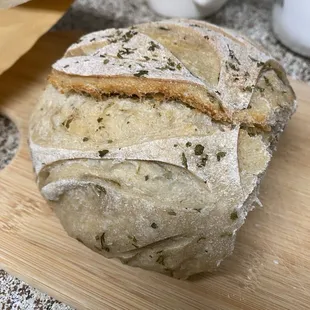 Rosemary Garlic Sourdough Bread.