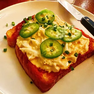 Crab Louie toast