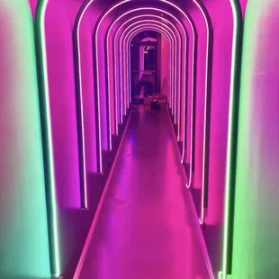 Such a fun vibe walking to your classes inside the gym.