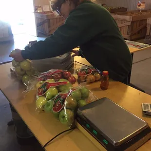 Mm mm. Pies!!!  They have organic apples now!