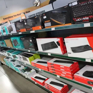 Great selection for keyboards.