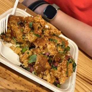 a close up of a plate of food