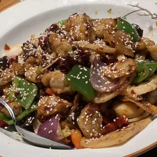 32. Fried Frog with Vegetable Mix