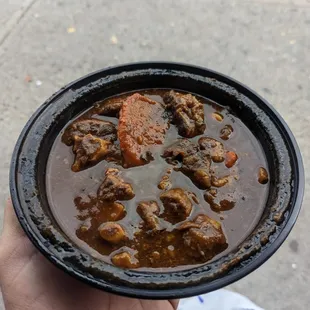 a bowl of beef stew