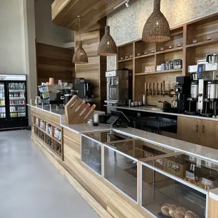 a view of the counter area