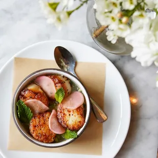 a bowl of food on a plate