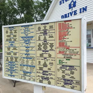 a sign for the drive in