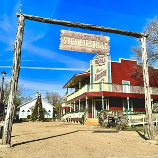 a sign for a restaurant