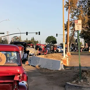 Car show line @ 6 am.