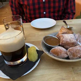 Warm Sugared Beignets and custom coffee cocktails!