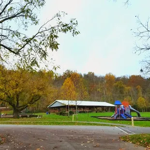 Playgrounds and shelters