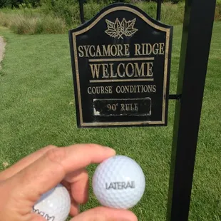 Not too many branding opportunities yesterday - hit 10 fairways