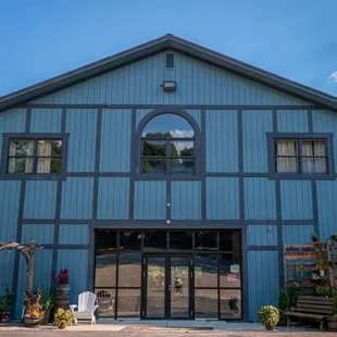 the outside of the building