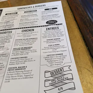 Menu as of Nov 12, 2023