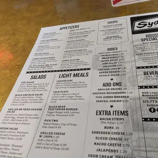 Menu as of Nov 12, 2023