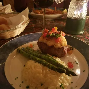 Angus Reserve  strip steak  filet  cut. Was amazing